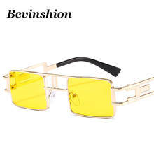 Steampunk metal Sunglasses women European and American vintage punk sun glasses for men square frame punk glasses brand design 2024 - buy cheap