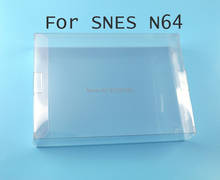 20 штук заглушки для SNES для N64 прозрачный игровых приставок протектор чехол работе с клиентами игры Пластиковые ПЭТ прозрачный протектор чехол для Nintend игровых приставок 2024 - купить недорого