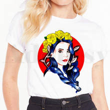 Lana Del Rey Harajuku Cartoon Aesthetic Short Sleeve Female Tops Tees Harajuku  VintageT Shirts Women's T-shirt 2024 - buy cheap