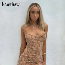 Hawshaw-Vestido corto femenino de verano sin mangas para mujer, minivestido Sexy ajustado a la cadera, estampado para fiesta y Club, ropa de calle, 2021 2024 - compra barato