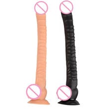 Dildo longo super grande com ventosa, 15.7 polegadas, bunda anal realista com pênis, brinquedos sexuais para adultos para mulheres, masturbador 2024 - compre barato