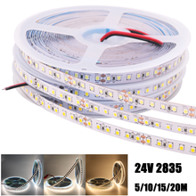 24V 2835 LED Strip Light 120Leds/m Flexible Light Led Tape Ribbon Non Waterproof Led Light Stripe White/Natural White/Warm White 2022 - buy cheap