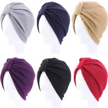 Women Muslim Hair Loss Turban Hats Solid Color Headscarf Bonnet Inner Chemo Cap Head Wrap Cancer Islamic Bandana Scarf Cover New 2024 - buy cheap