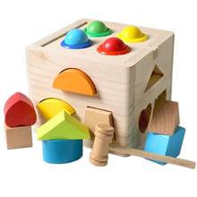 Детская коробка с классификацией формы Монтессори, развивающая детская цветная Когнитивная игра, Детские Игрушки для раннего обучения, подарки 2024 - купить недорого