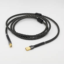 Audiocrast Hifi USB кабель высокого качества тип А-тип в Hifi кабель для передачи данных DAC декодер звуковая карта аудио кабель DAC линии передачи данных 2024 - купить недорого