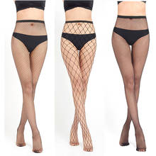 Black Female Fishnet Tights Sexy Women Stockings Pantyhose Mesh Stockings Club Party in grids Hosiery Calcetines collant femme 2024 - buy cheap