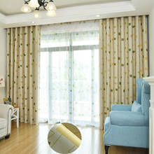 Cortinas opacas geométricas para sala de estar, decoración del hogar Jinya, ojal Beige, cocina, cafetería, tratamientos de ventana 2024 - compra barato