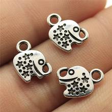 WYSIWYG 40pcs 12x9mm Elephant Charms For Jewelry Making Cute Small Elephant Charms Small Elephant Charms 2024 - buy cheap