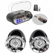 Motorcycle o Sound System Stereo Speaker Waterproof Motorbike Scooter FM Radio Bluetooth USB TF MP3 Music Player Kit 2024 - buy cheap