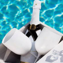 2 pçs branco champanhe vidro plástico champanhe cupês cocktail copo de vinho taça de vinho taça de vidro champanhe flautas para festa 2024 - compre barato