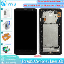 Pantalla LCD de 6,0 pulgadas para Asus ZE601KL, Digitalizador de Panel táctil de pantalla con montaje de marco, herramientas gratuitas, ZenFone 2, láser ZE601KL 2024 - compra barato