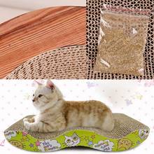 Cat Kitten Paper Cardboard Corrugated Scratch Board Pad Scratcher Bed Mat Claws Care High Quality In  Catch Board Mat Catnip Bed 2024 - buy cheap