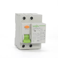 Disjuntor de corrente residual para diferenciais ev pv, 2 postes, 63 amp 30 ma, tipo b, 10ka, rccb, rcd, 230v, 400v, certificado ce 2024 - compre barato