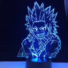 Kirishima Eijiro My Hero Academia ANIME Lights 3D Led Lamp Colorful Changing Nightlights Lampara For Home Decor New Year Gift 2024 - buy cheap