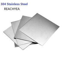 Placa de acero inoxidable 1,5, 1mm, 304mm, 2mm, 3mm de espesor, hoja lisa de acero inoxidable, hoja de corte láser de procesamiento de Metal, 200x250 2024 - compra barato