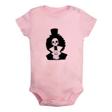 One Piece Brook Tony Chopper Zoro Monkey D. Luffy Printed Newborn Baby Girl Boys Clothes Short Sleeve Romper Outfits 100% Cotton 2024 - buy cheap