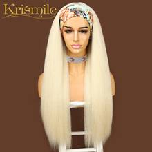 Long Straight 613# Blonde Headband Wig Daily Party Holidays Make Up No Gel Glueless Wig for Black Women with 2 Free Bands 2024 - buy cheap