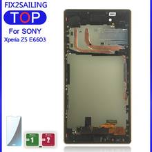 For Sony Xperia Z5 E6603 E6633 E6653 E6683 100% Tested LCD Display Touch Screen Digitizer Assembly Replacement With Frame 2024 - buy cheap