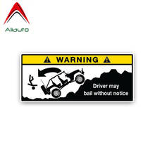 Aliauto Warning Car Sticker Driver May Bail Without Notice Creative Accessories PVC Decal for Harman Kardon Honda Crv,15cm*6cm 2024 - buy cheap