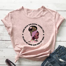 Цветная и в книжном магазине, футболка «я иду из ума», винтажная Женская футболка для графического чтения, наряды 2024 - купить недорого