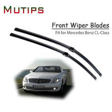 1Set Rubber Car Front Wiper Blade Kit For Mercedes Benz CL Class W215 W216 CL 500 55 63 65 AMG Original Insert Strip Accessories 2024 - buy cheap