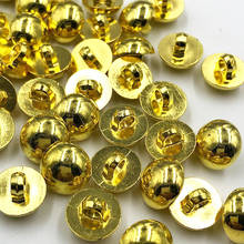 25 pcs 10mm electroplated gold button clothing sewing accessories DIY crafts decoration children's handmade buttons PT333 2024 - buy cheap