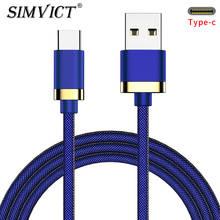 Кабель Simvict Usb C кабель type C для Samsung S9 S10 кабель быстрой зарядки Type C для huawei xiaomi Mi 8 9 Redmi Note 7 USB-C кабель 2024 - купить недорого