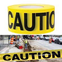 100m Warning Tape Danger Caution Fragile Barrier Remind DIY Sticker Work Safety Adhesive Tapes For Mall Store School 2024 - купить недорого