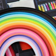 260 conjunto de tiras de papel em arco-íris para recortes, faça você mesmo ferramentas de cozimento e decoração de papel artesanal 2024 - compre barato