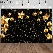 Mocsicka festa de formatura pano de fundo brilho estrelas fotografia fundo confetes decoração de aniversário suprimentos adereços estúdio de fotos 2024 - compre barato