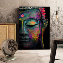 Wall Art Pictures Canvas Painting Vivid Buddha Face on Canvas Home Decor Wall Posters Decoration for Living Room Prints Unframed 2024 - buy cheap