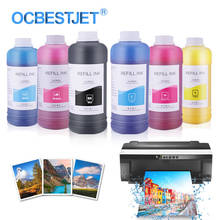 Botella de tinta para impresora Epson, recambio de pigmento de 6x500ml para 1390, 1410, 1500W, T50, T60, P50, R230, R290, R330, RX615, RX690, RX700, L805, L800 2024 - compra barato