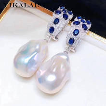 YIKALAISI 925 Sterling Silver Earrings Jewelry For Women  Natural Freshwater Baroque Pearl Earrings 2020 Fine Wholesales 2024 - buy cheap