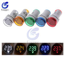22mm Mini LED Digital Display Gauge Volt Voltage Meter Indicator Lamp Monitor Voltmeter Lights Tester Measuring Range  DC 6-100V 2024 - buy cheap
