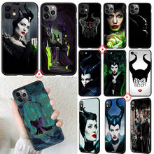 Мягкий силиконовый чехол Maleficent для iPhone 11 Pro XR X XS Max 6 6S 7 8 Plus 5 5S SE 2024 - купить недорого