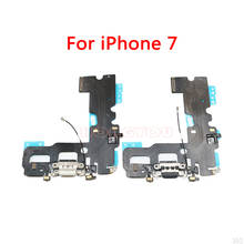 Conector usb de carga para iphone 7 plus 7 plus, 10 familiar, conector de plugue e porta flexível de 4.7 polegadas, doca de carregamento 2024 - compre barato