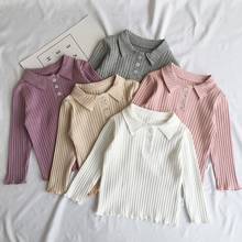 Blusa Lisa para bebé y niña, camisa de manga larga para niño pequeño, ropa para niña, tops para niño 90130 púrpura 2024 - compra barato
