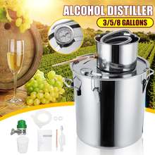 Efficient 3/5/8GAL Distiller Moonshine Alcohol Distiller Stainless Steel DIY Home Water Wine Essential Oil Brewing Kit 2024 - buy cheap