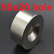 2 pcs 50*20 NdFeB Lifting Ring Magnet Dia. 50x20 mm with M10 Screw Countersunk Hole 10 mm Neodymium Rare Earth Permanent Magnet 2024 - buy cheap