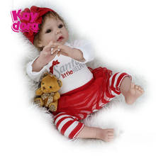 KAYDORA Realistic Vinyl Reborn Baby Dolls Alive 55cm Newborn Boneca Toddler With Bebe Clothes Kids Surprise Gift 2024 - buy cheap