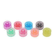 10Pc/set Transparent Colorful  Bobbins Spool Sewing Bobbins Spool Plastic Empty Bobbins For Home Sewing Accessories NEW 2024 - buy cheap