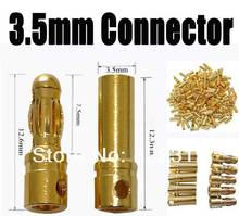 200 pairs/lot 3.5mm Gold Plated RC Battery Bullet Banana Connector Plug for RC Model DU0082 2024 - buy cheap