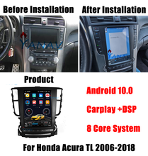 Автомобильный радиоприемник Android 10, GPS-навигация, головное устройство для Honda Acura TL 2005-2008, автомобильный стереоприемник, мультимедийный DVD-плеер, радио, 2 Din 2024 - купить недорого