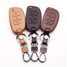 Новинка! Чехол для автомобильного ключа, из натуральной кожи, для Hyundai TUCSON Solaris 8 IX35 Santa Fe,3 кнопки, starline a91, starline a93 2024 - купить недорого