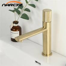 Basin Faucet Gold Color Brass bathroom wash basin Hot and Cold water faucet Finish Brass Toilet Sink Water Crane XT858 2024 - buy cheap