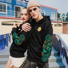 Pullover Hoodies Men 2019 Spring Autumn Hip Hop Male Casual Hooded Sweatshirts Streetwear Couples Embroidery Dragon KK3125 2024 - buy cheap