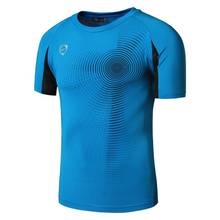 Jeansian camiseta dos homens camiseta esporte seco ajuste manga curta correndo fitness workout lsl013 oceanblue2 2024 - compre barato