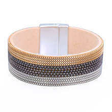 Moda multicamadas pulseira de couro pulseira para a mulher do vintage charme pulseiras pulseira dropship nova jóias presente 2024 - compre barato