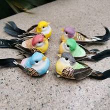 12PCS/12*4*4CM,Artificial Foam Birds with Real Feather,Craft Decorative fake Birds for DIY Wedding party home Ganden decoration 2024 - buy cheap