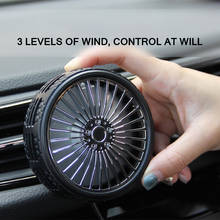 Универсальный летний Автомобильный USB вентилятор автомобильный Кондиционер вентилятор авто Мощный Автомобильный охлаждающий воздушный вентилятор с красочным светодиодным светильник аксессуары для автомобиля 2024 - купить недорого